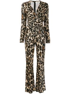 Diane von Furstenberg комбинезон с леопардовым принтом