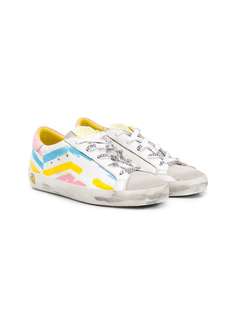 Golden Goose Kids кеды с эффектом потертости