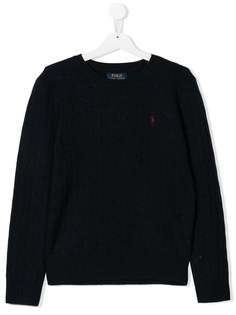 Ralph Lauren Kids свитер фактурной вязки