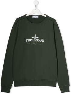 Stone Island Junior толстовка оверсайз с логотипом