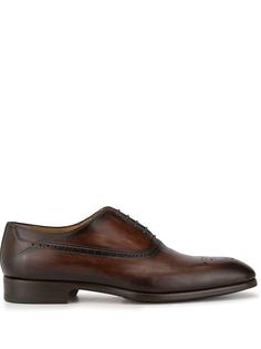 Magnanni туфли на шнуровке с перфорацией
