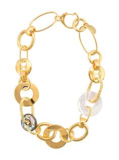 Lizzie Fortunato Jewels interlocking hoop necklace