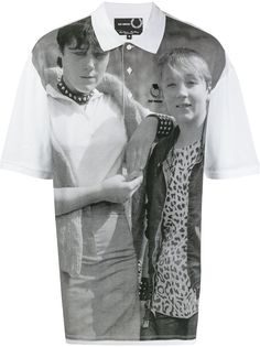 Raf Simons X Fred Perry photographic print polo shirt
