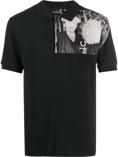 Raf Simons X Fred Perry photographic print polo shirt