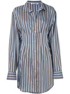 Ground Zero corset detail striped shirt