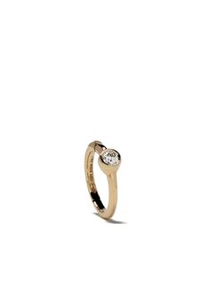 White Bird серьга-кольцо Justine из желтого золота с бриллиантом
