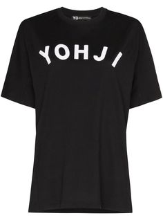 Y-3 футболка с короткими рукавами и логотипом