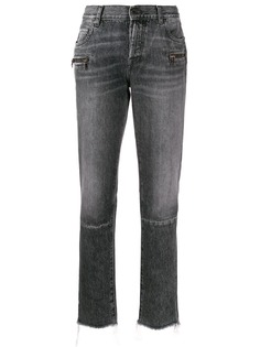 Unravel Project джинсы прямого кроя с завышенной талией и необработанным краем