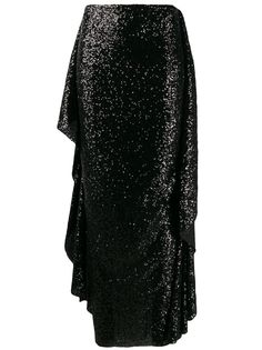 Paula Knorr юбка с драпировкой и пайетками