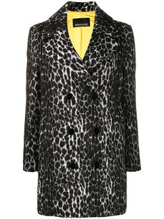 Ermanno Ermanno пальто с анималистичным принтом