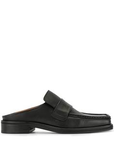 Martine Rose heelless square toe loafers