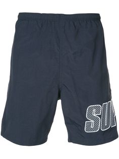 Supreme шорты с логотипом