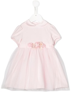 Miss Blumarine платье с цветочной аппликацией