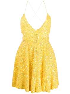 Retrofete star embroidered flared dress