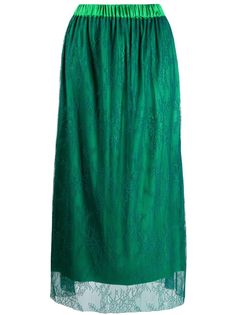 Styland кружевная юбка с цветочным принтом