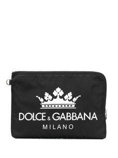 Dolce & Gabbana клатч с принтом логотипа