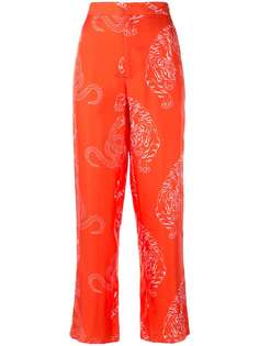 SHANGHAI TANG пижамные брюки с принтом