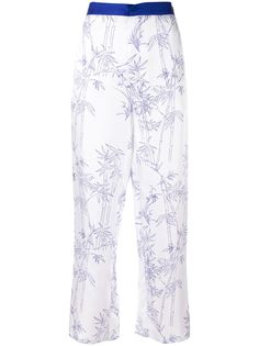 SHANGHAI TANG пижамные брюки с принтом