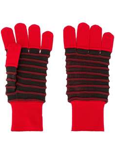Issey Miyake Men трикотажные перчатки в полоску