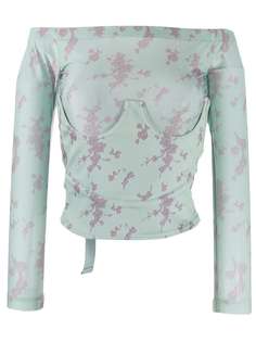 Charlotte Knowles underwired off-the-shoulder top