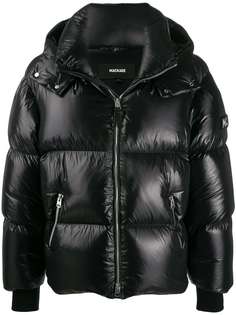Mackage пуховик с нашивкой-логотипом