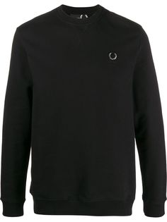Raf Simons X Fred Perry logo plaque sweatshirt