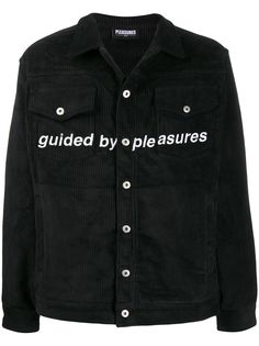Pleasures джинсовая куртка с графичным принтом