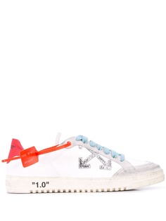 Off-White кеды с логотипом