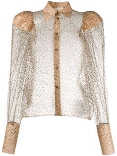 Khaite блузка с блестками