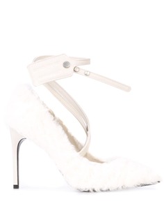 Off-White фактурные туфли-лодочки