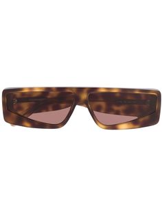 Courrèges Eyewear солнцезащитные очки черепаховой расцветки