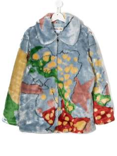 Stella McCartney Kids шуба из искусственного меха All Together Now