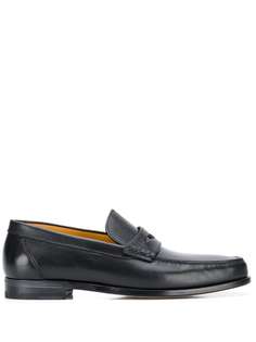A. Testoni embossed-detail loafers