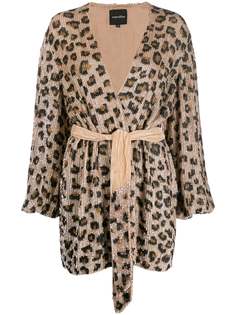 Retrofete leopard print mini dress