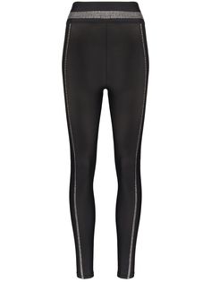 Adam Selman Sport crystal embellished performance leggings