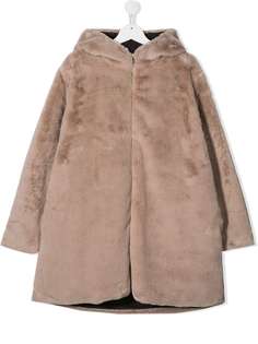 Douuod Kids пальто на молнии с капюшоном