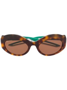 Balenciaga Eyewear солнцезащитные очки в круглой оправе черепаховой расцветки