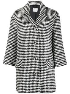 be blumarine houndstooth check coat