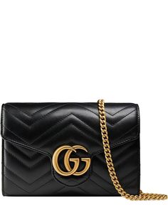 Gucci стеганая мини-сумка GG Marmont
