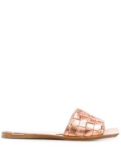 Bottega Veneta шлепанцы с плетением Intreccio