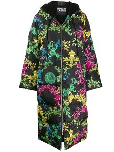 Versace Jeans Couture пуховик с принтом Baroque