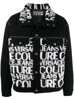 Versace Jeans Couture джинсовая куртка с искусственным мехом
