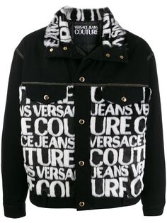 Versace Jeans Couture джинсовая куртка с искусственным мехом