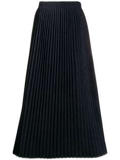 Mm6 Maison Margiela джинсовая юбка с плиссировкой