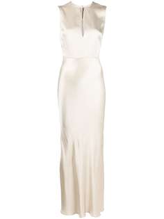 BEC & BRIDGE атласное платье с вырезом-капелькой
