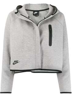 Nike укороченная куртка Tech Fleece с капюшоном