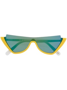 Courrèges Eyewear солнцезащитные очки в оправе кошачий глаз