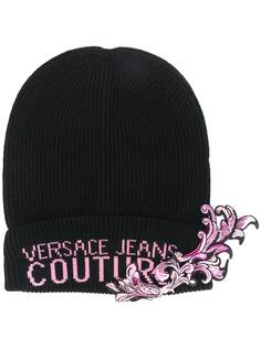 Versace Jeans Couture шапка бини с вышитым логотипом