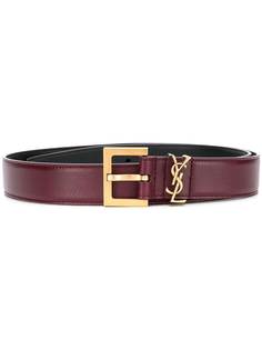 Saint Laurent ремень с металлическим логотипом