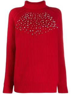be blumarine crystal embellished jumper